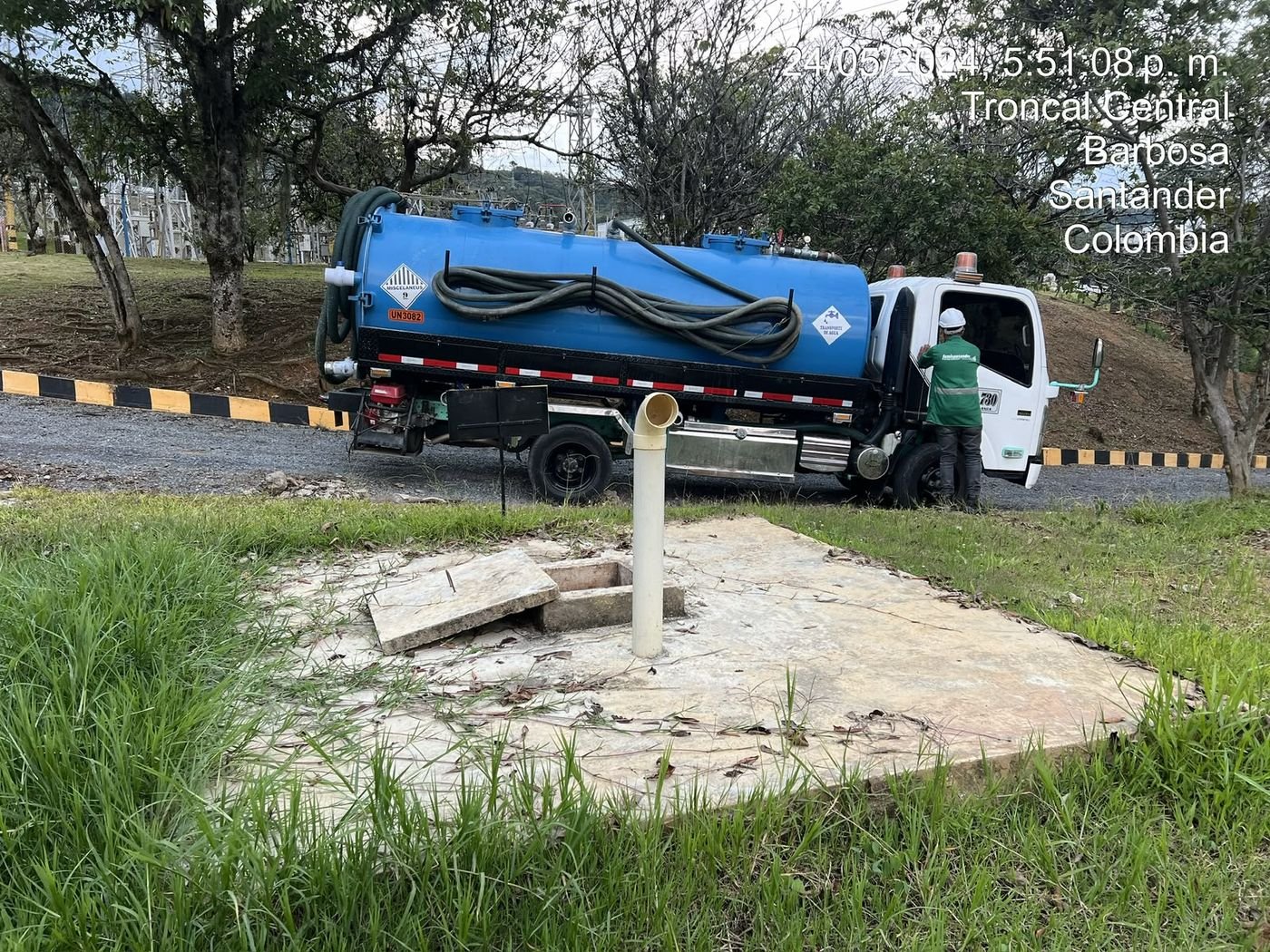 Succión de una trampa de grasa en Santander