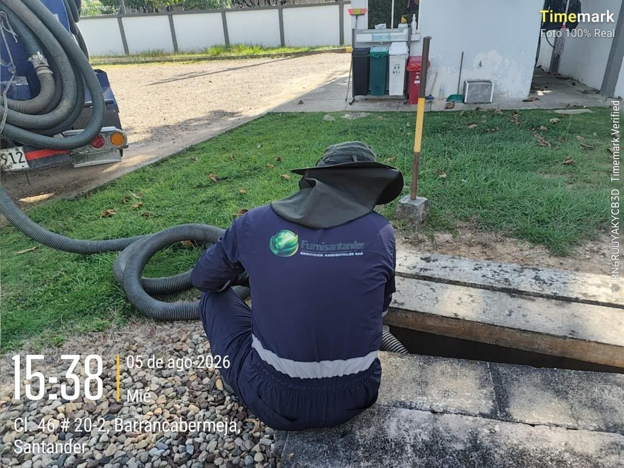 Trampa de grasa de un establecimiento en Santander